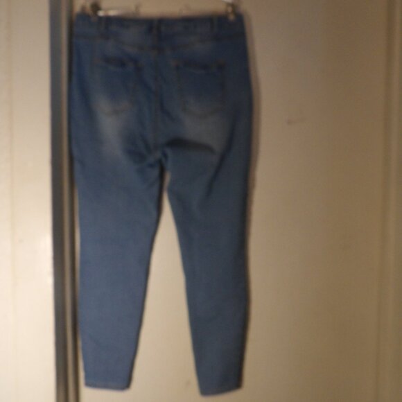 Wax Jeans High Rise Light Wash Skinny Jeans Sz 16 - Picture 5 of 5